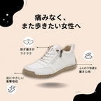 快適サポートスニーカー（サイドジッパー付き）